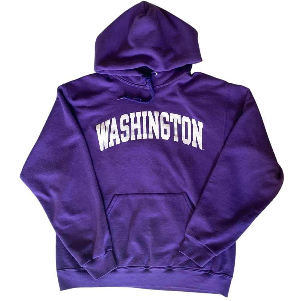 University of Washington Sweatshirt Hoodie Purple Size M